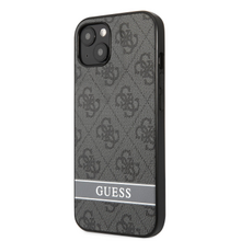 Guess PU 4G Stripe Zadní Kryt pro iPhone 13 Black