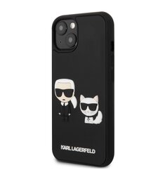 Karl Lagerfeld and Choupette 3D Kryt pro iPhone 13 mini Black
