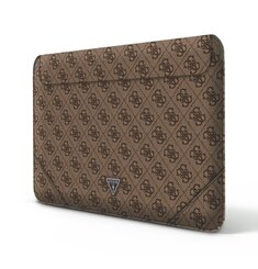 Guess PU 4G Triangle Metal Logo Computer Sleeve 16" Brown
