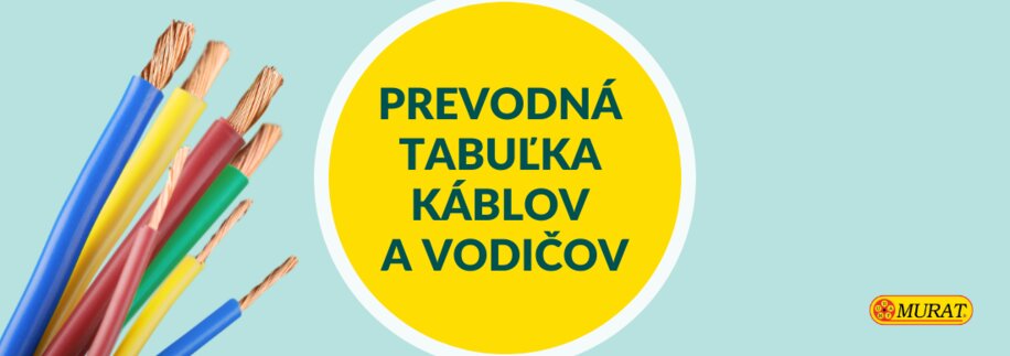 Prehľadná pomôcka: Prevodná tabuľka káblov a vodičov