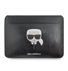 Karl Lagerfeld Head Embossed Computer Sleeve 13/14" Black