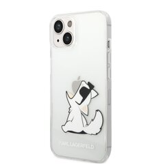 Karl Lagerfeld PC/TPU Choupette Eat Kryt pro iPhone 14 Plus Transparent