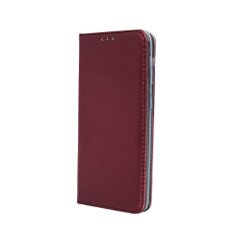 Puzdro Smart Magnetic Book iPhone 14 - Červené (Vínové)