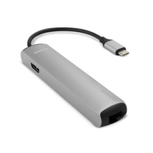 Epico USB Type-C HUB SLIM (4K HDMI&Ethernet)- strieborná