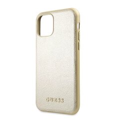 Guess case for iPhone 11 Pro GUHCN58IGLGO gold hard case Iridescent