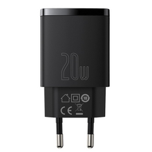 Baseus CCXJ-B01 Compact Quick Nabíječka USB/USB-C 20W Black