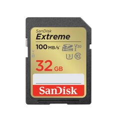 SanDisk Extreme SDHC 32GB 100MB/s V30 UHS-I U3
