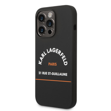 Karl Lagerfeld Rue St Guillaume Zadní Kryt pro iPhone 14 Pro Black