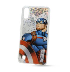 Puzdro Marvel TPU Samsung Galaxy A10 A105 Liquid Captain America vzor 011 (licencia) - transparentné