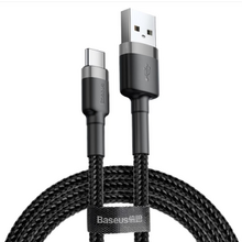 Baseus CATKLF-BG1 Cafule Kabel USB-C 3A 1m Grey/Black