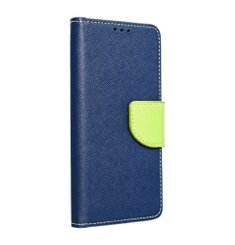 Puzdro Fancy Book Samsung Galaxy A13 4G - modro-limetkové