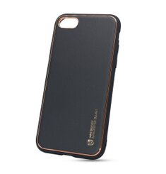 Puzdro Leather TPU iPhone 7/8/SE 2020/SE 2022 - čierne