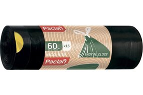 Vrecia na odpad Paclan zaťahovacie 60 l -15 ks/bal  114-2