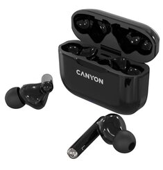 Canyon TWS-3, True Wireless slúchadlá v klasickom dizajne, čierne