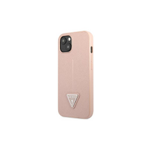 Guess case for iPhone 14 Plus 6,7&quot; GUHCP14MPSATLP pink HC Saffiano PU Triangle