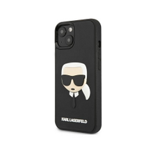 Karl Lagerfeld case for iPhone 13 Mini KLHCP13SKH3DBK hard case black Rubber Karl`s Head