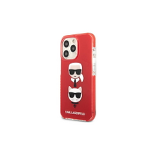 Karl Lagerfeld case for iPhone 13 Pro KLHCP13LTPE2TR red hard case Iconic Karl & Choupette