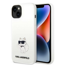 Karl Lagerfeld case for iPhone 14 Plus 6,7&quot; KLHCP14MSNCHBCH white HC Silicone NFT Choupette