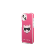 Karl Lagerfeld case for iPhone 13 Pro KLHCP13LTPECPI fuchsia hard case Iconic Choupette Head