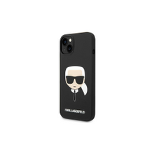Karl Lagerfeld case for iPhone 14 Plus 6,7&quot; KLHCP14MSLKHBK hardcase black Silicone Karl`s Head