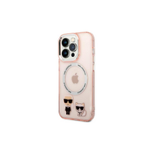 Karl Lagerfeld case for iPhone 14 Pro 6,1&quot; KLHMP14LHKCP pink HC Magsafe IML Ring + K&C Logo