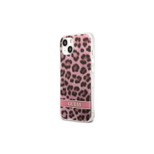 Guess case for IPhone 13 mini 5,4&quot; GUHCP13SHSLEOP hard case pink Leopard Electro Stripe