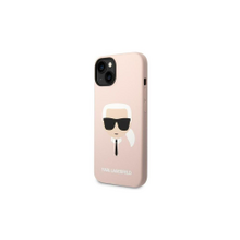 Karl Lagerfeld case for iPhone 14 Plus 6,7&quot; KLHCP14MSLKHLP pink HC Silicone Karl Head
