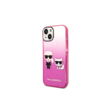 Karl Lagerfeld case for iPhone 14 Plus 6,7&quot; KLHCP14MTGKCP pink HC PC/TPU K&Choupette Centered