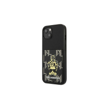 Karl Lagerfeld case for iPhone 13 KLHCP13MCANCNK black hard case Monogram with card slot