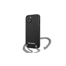 Karl Lagerfeld case for iPhone 13 KLHCP13MPMK black hard case Chain Logo