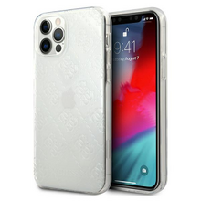 Guess case for iPhone 12 Mini 5,4&quot; GUHCP12S3D4GTR transparent hard case 4G 3D Pattern Collecti