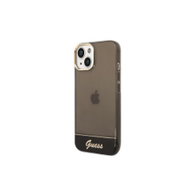 Guess case for iPhone 14 6,1&quot; GUHCP14SHGCOK black hardcase Translucent
