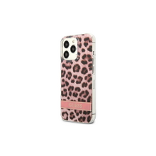 Guess case for IPhone 13 Pro 6,1&quot; GUHCP13LHSLEOP hard case pink Leopard Electro Stripe