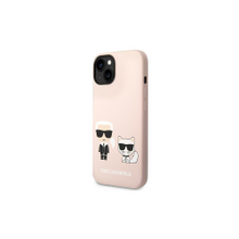 Karl Lagerfeld case for iPhone 14 Plus 6,7&quot; KLHMP14MSSKCI light pink HC Magsafe Liquid Silicon