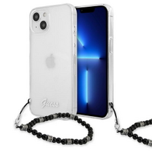 Guess case for iPhone 13 Mini 5,4&quot; GUHCP13SKPSBK Transparent hard case Black Pearl