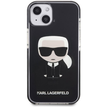 Karl Lagerfeld case for iPhone 13 Mini KLHCP13STPEIKK black hard case Iconic