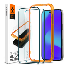 Spigen tempered glass Alm Glass FC 2-Pack for iPhone 14 Pro 6,1&quot; black