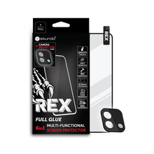 Sturdo Rex protective glass + Camera protection Xiaomi Redmi 12C, Full Glue, 6v1
