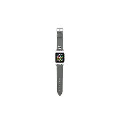 Karl Lagerfeld case for 42 / 44  KLAWLOKHG Apple Watch Strap Saffiano KH silver