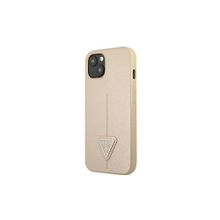 Guess case for iPhone 13 6,1&quot; GUHCP13MPSATLE beige hard case Saffiano Triangle Logo