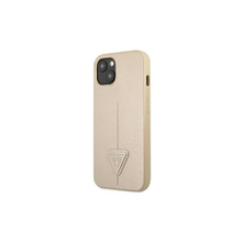 Guess case for iPhone 14 Pro Max 6,7&quot; GUHCP14XPSATLE beige HC Saffiano PU Triangle