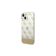 Guess case for iPhone 14 Pro 6,1&quot; GUHCP14LHG4MHG gold hardcase 4G Pattern Script