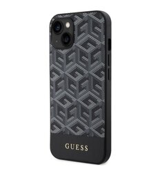 Guess PU G Cube MagSafe Kompatibilní Zadní Kryt pro iPhone 14 Black