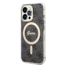 Guess 4G IML MagSafe Kompatibilní Zadní Kryt pro iPhone 13 Pro Black