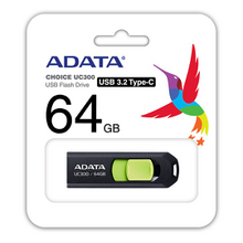 64GB ADATA UC300 USB 3.2 černá/zelená