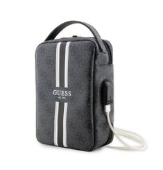 Guess PU 4G Printed Stripes Travel Universal Bag Black