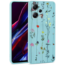 Puzdro Tech-Protect Xiaomi Redmi Note 12 5G/Poco X5 5G, Lúčne kvety - modré