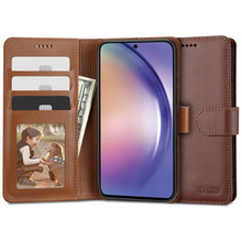Puzdro Tech-Protect Wallet Book Samsung Galaxy A54 5G - hnedé