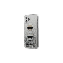Karl Lagerfeld case for iPhone 12 / 12 Pro 6,1&quot; KLHCP12MKCGLSL silver hard case Liquid Glitter