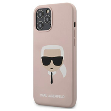 Karl Lagerfeld case for iPhone 13 Pro / 13 6,1&quot; KLHCP13LSLKHLP light pink hard case Silicone K
